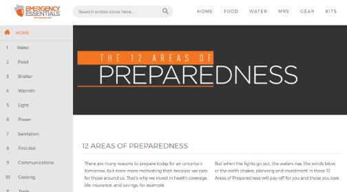 12 Areas Of Prep Page